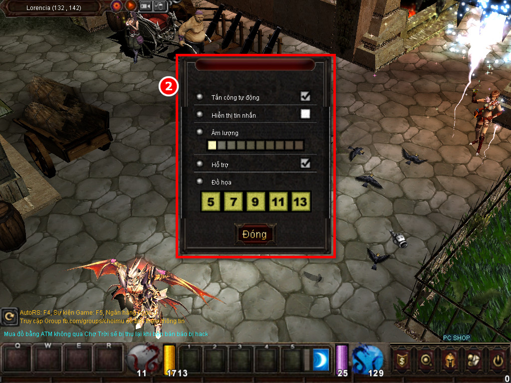 Chức năng chính của Game MU Hoàn Vũ